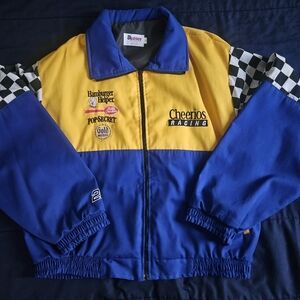 Vintage Cheerios Racing Jacket Johnny Benson 26 Size Large Made In USA 1990's